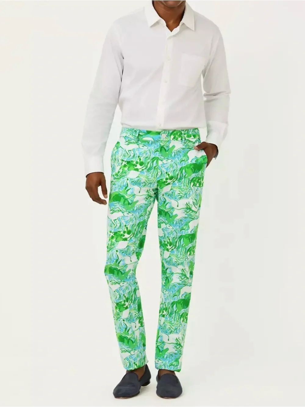 Lilly Pulitzer Men's Stuff Mizner Pants Stretch 40 Galloping Gals Horses NWT